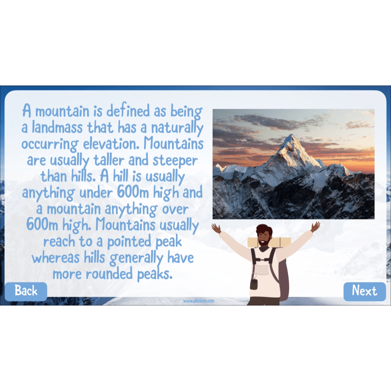 PlanBee Mountains KS2