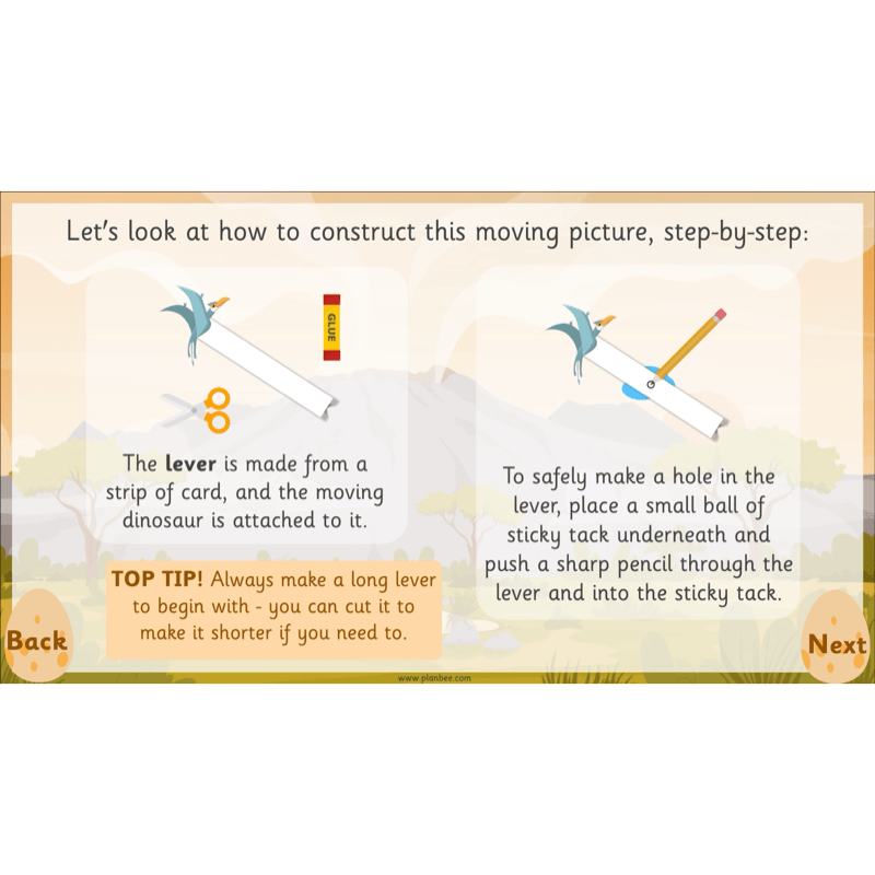 PlanBee Moving Dinosaurs KS1 | DT lessons
