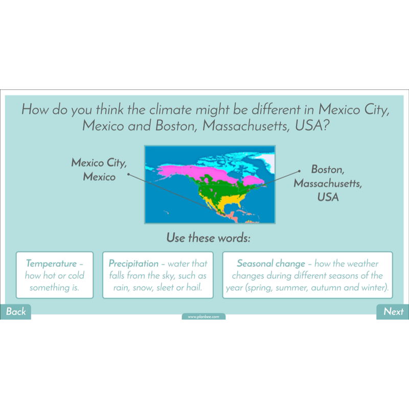PlanBee North America KS2 Geography Lesson Pack