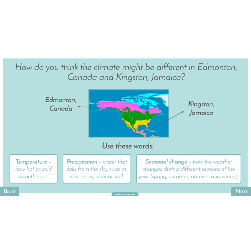 PlanBee North America KS2 Geography Lesson Pack