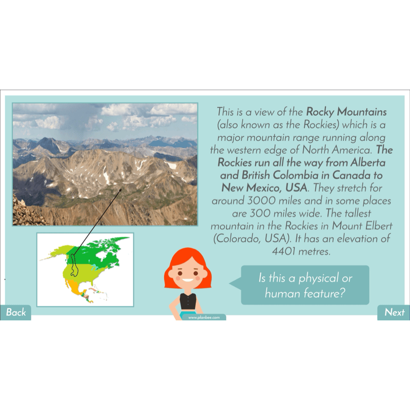PlanBee North America KS2 Geography Lesson Pack