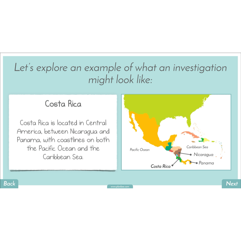 PlanBee North America KS2 Geography Lesson Pack