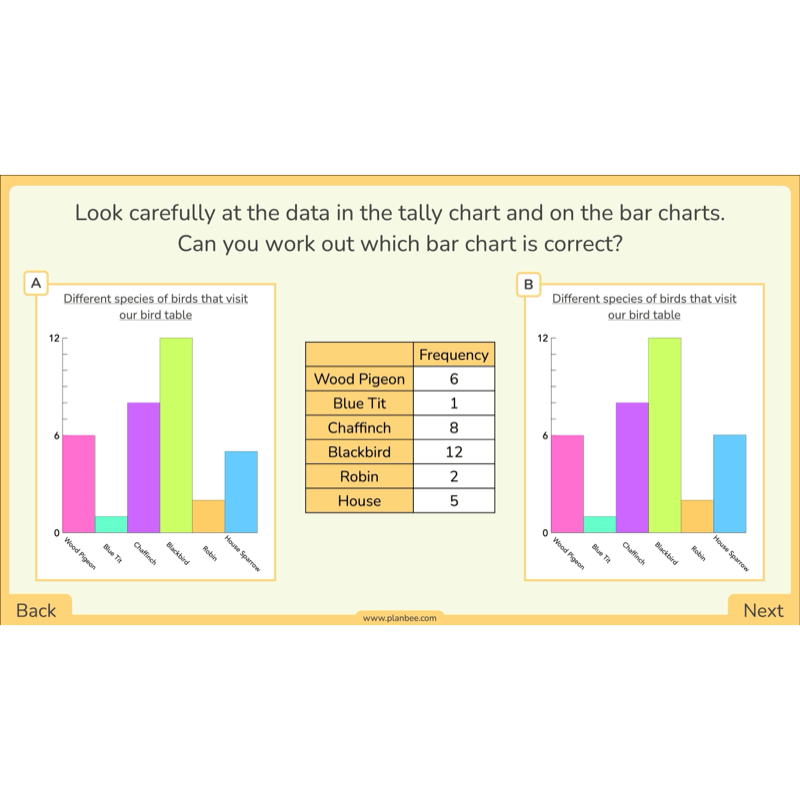 PlanBee Year 3 Statistics Organising Data PlanBee Maths Lesson