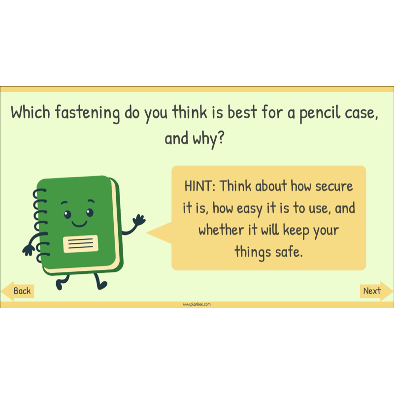 PlanBee Pencil Cases - Textiles: DT Lesson Plans for KS2 Y3/4