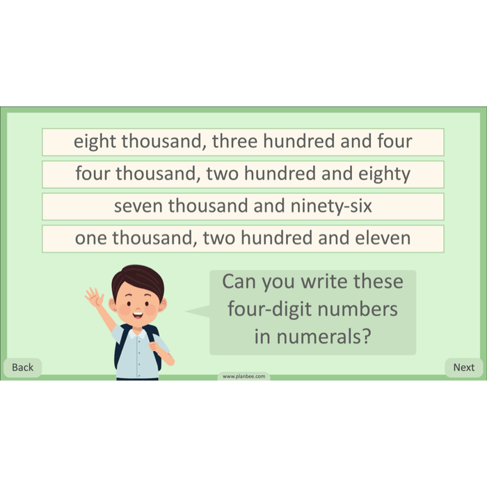 PlanBee Place Value and Ordering Year 4 Maths Lessons by PlanBee