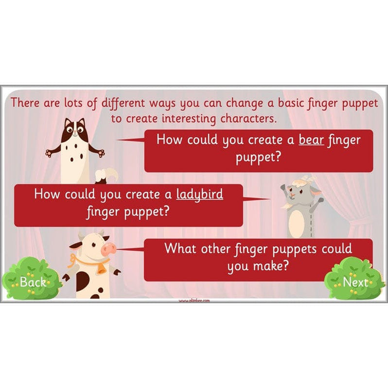 Puppets KS1 DT Lesson Planning Pack for Year 2 by PlanBee