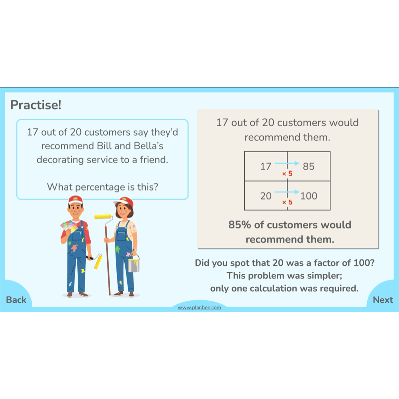 PlanBee Ratio, Percentages and Proportion: Year 6 Maths
