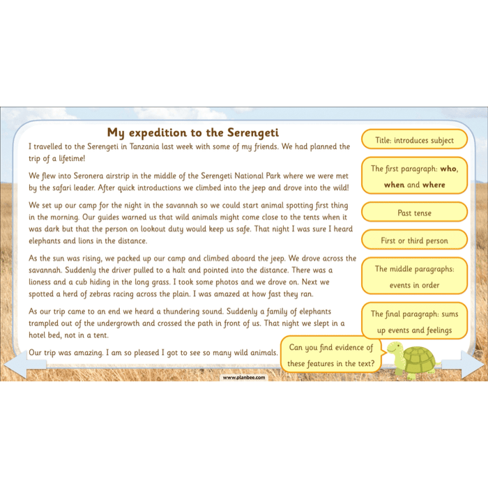PlanBee Safari Adventures KS1 | English Lesson Pack