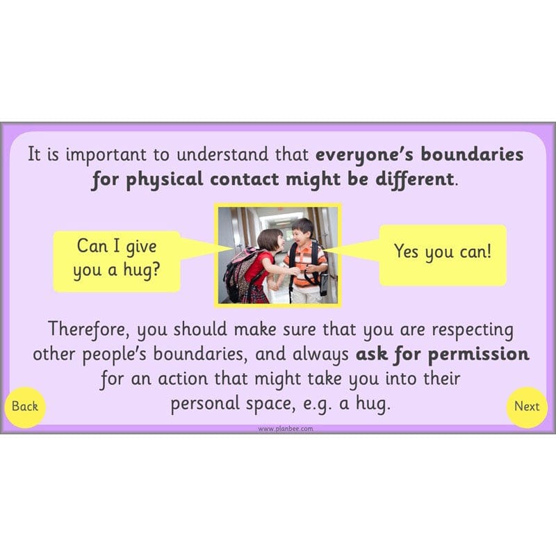 PlanBee Safe Spaces and Boundaries PSHE KS1 lessons by PlanBee