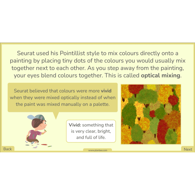 PlanBee Seurat and Pointillism KS2 Lesson Plans and Art Projects