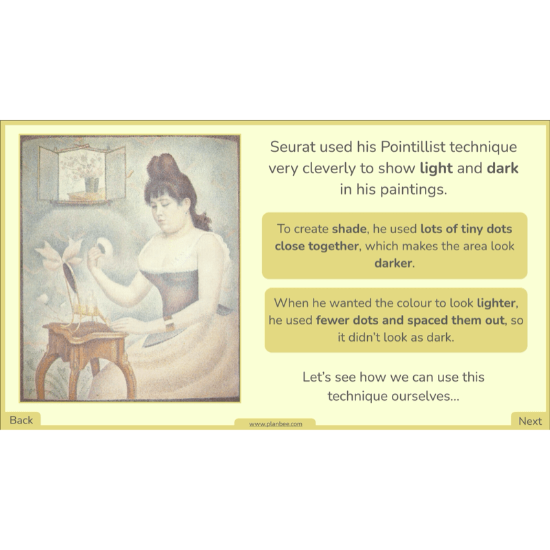 PlanBee Seurat and Pointillism KS2 Lesson Plans and Art Projects