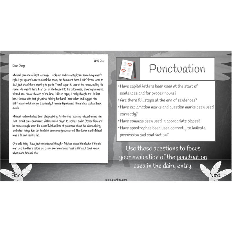 PlanBee Skellig Diary Entries KS2 | Year 6 English Lesson Pack