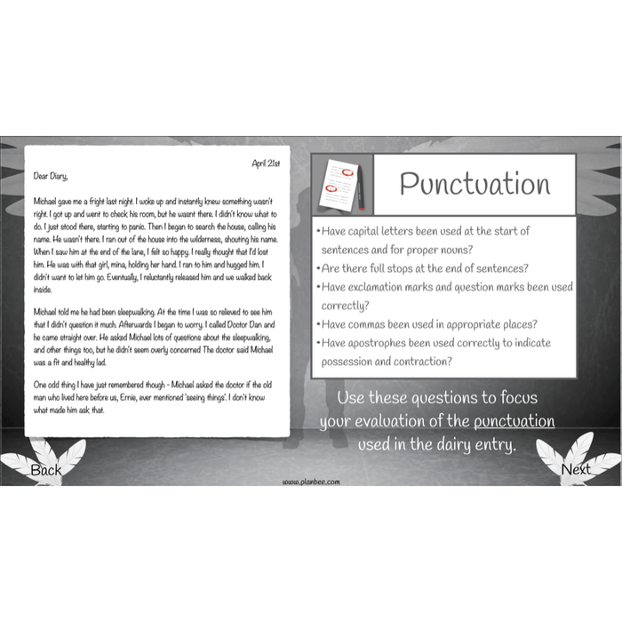 PlanBee Skellig Diary Entries KS2 | Year 6 English Lesson Pack