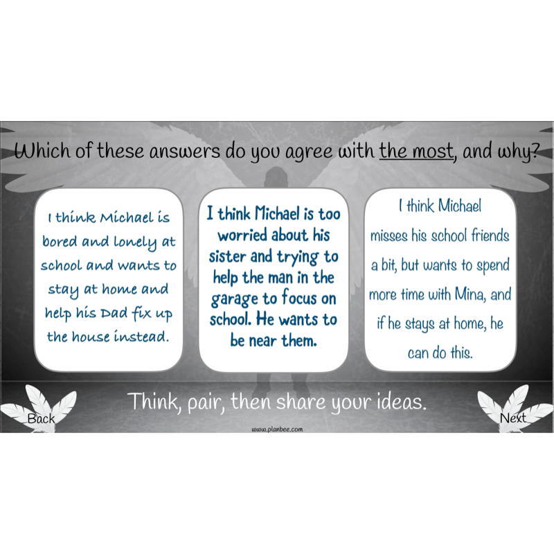 Skellig: Reading Comprehension