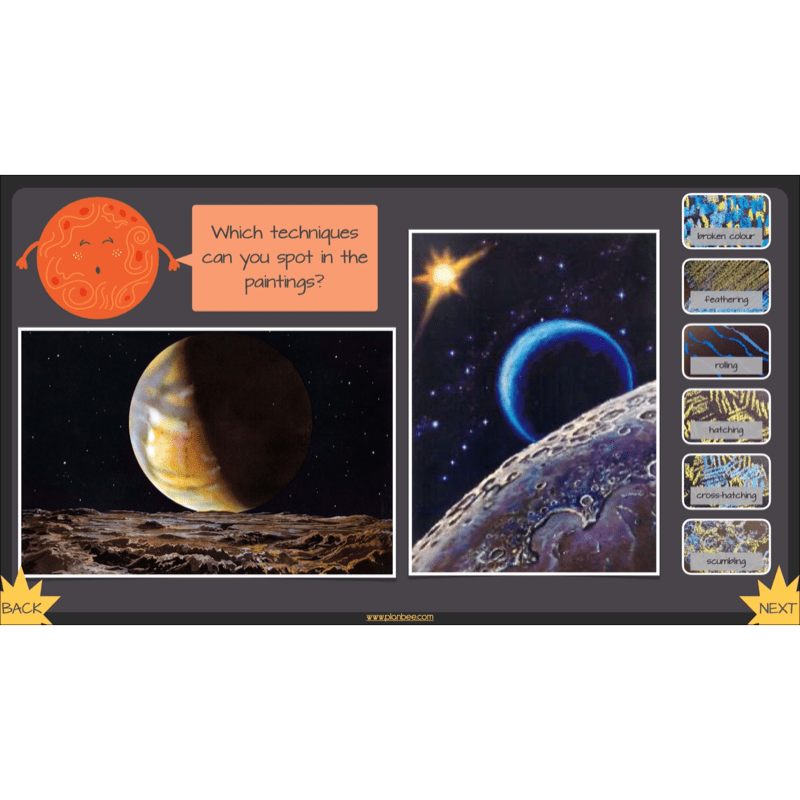 PlanBee Space Art KS2 | Year 5/6 Lessons