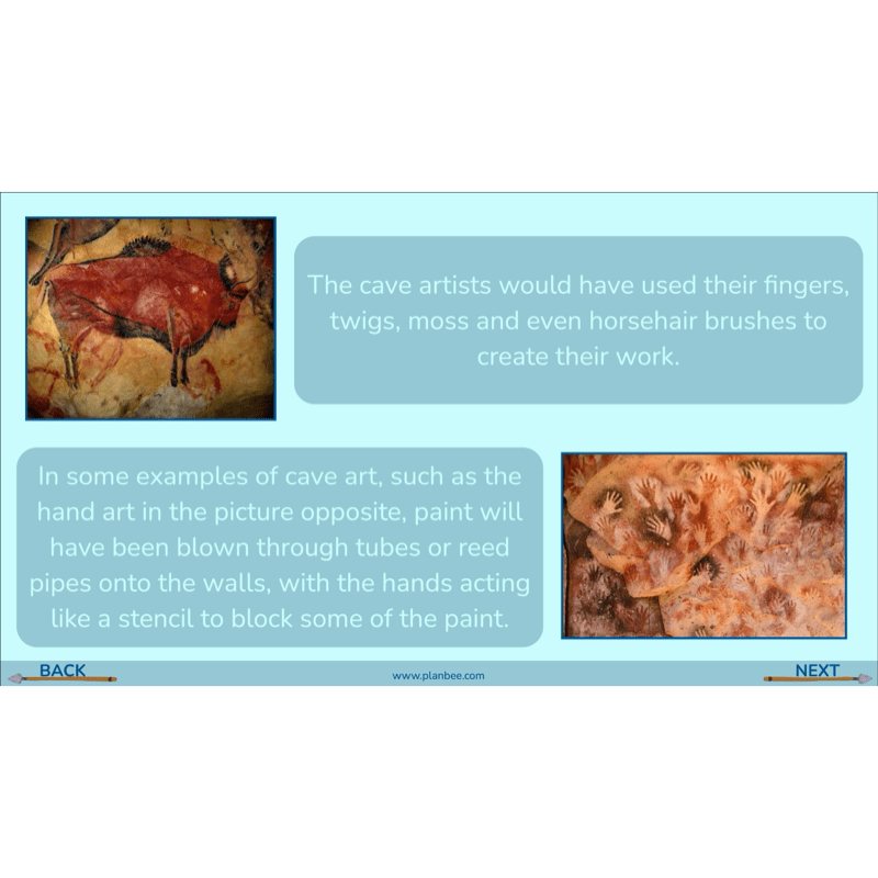 PlanBee Stone Age Art KS2 lessons
