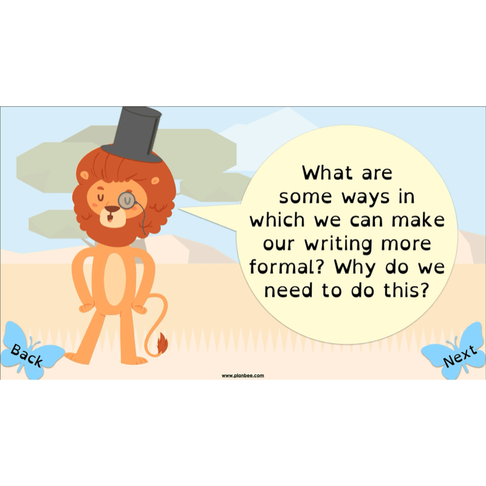 The Butterfly Lion: Balanced Arguments