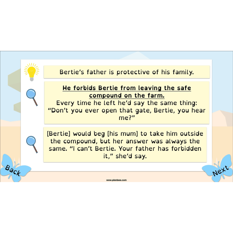 PlanBee FREE Mini-scheme | The Butterfly Lion Reading Skills KS2