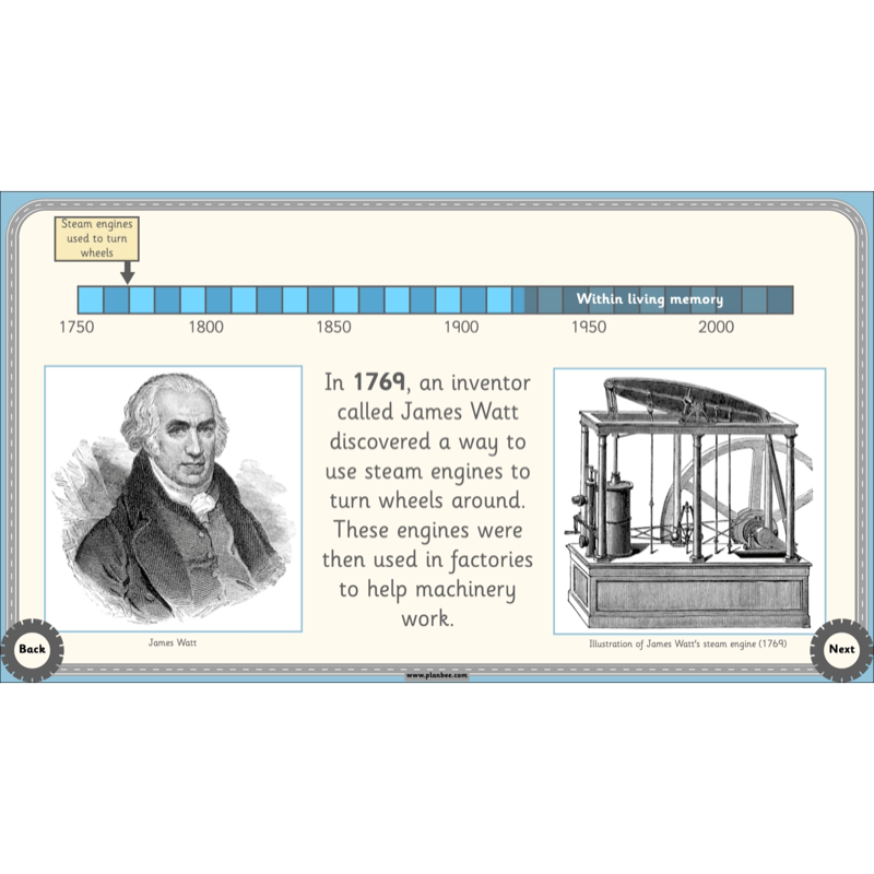 PlanBee The History of Transport KS1 History Lesson Pack