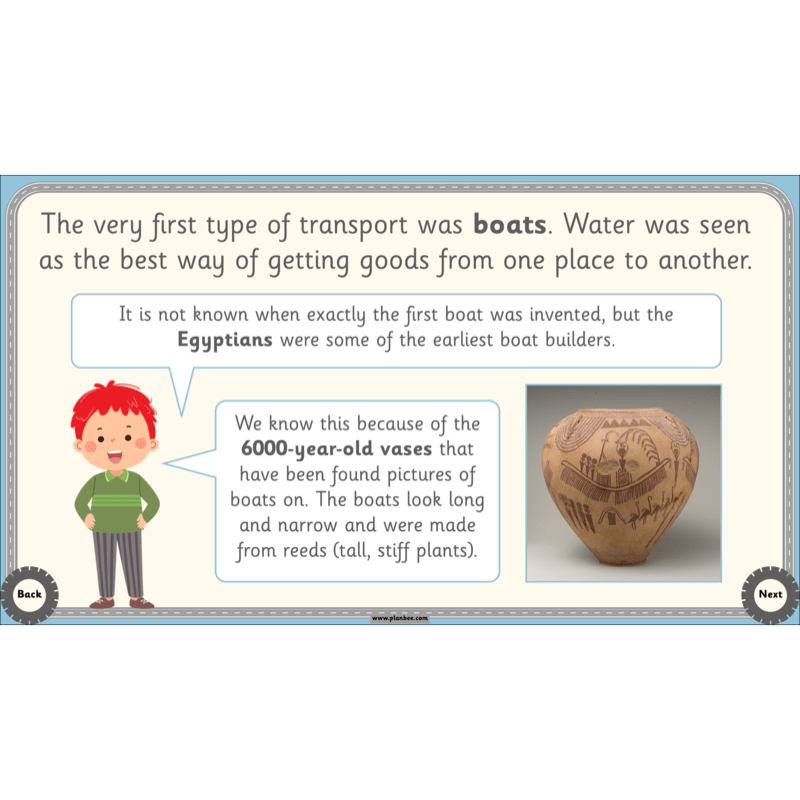 PlanBee The History of Transport KS1 History Lesson Pack
