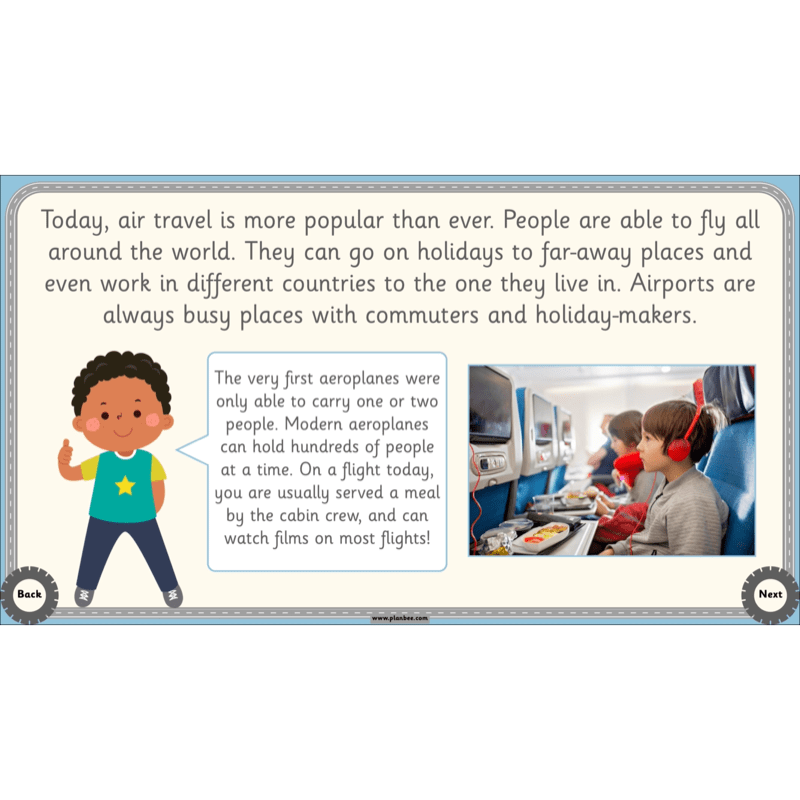 PlanBee The History of Transport KS1 History Lesson Pack