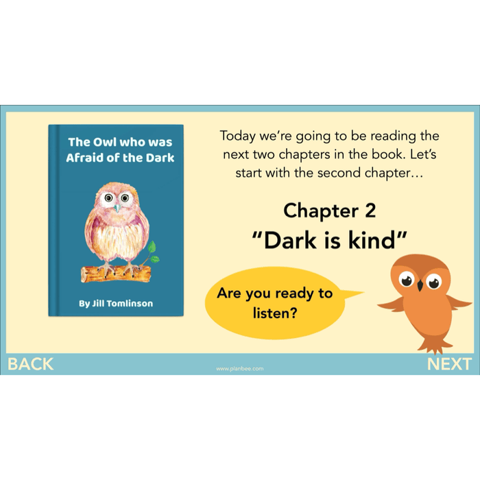 PlanBee The Owl who was Afraid of the Dark | KS2 Comprehension