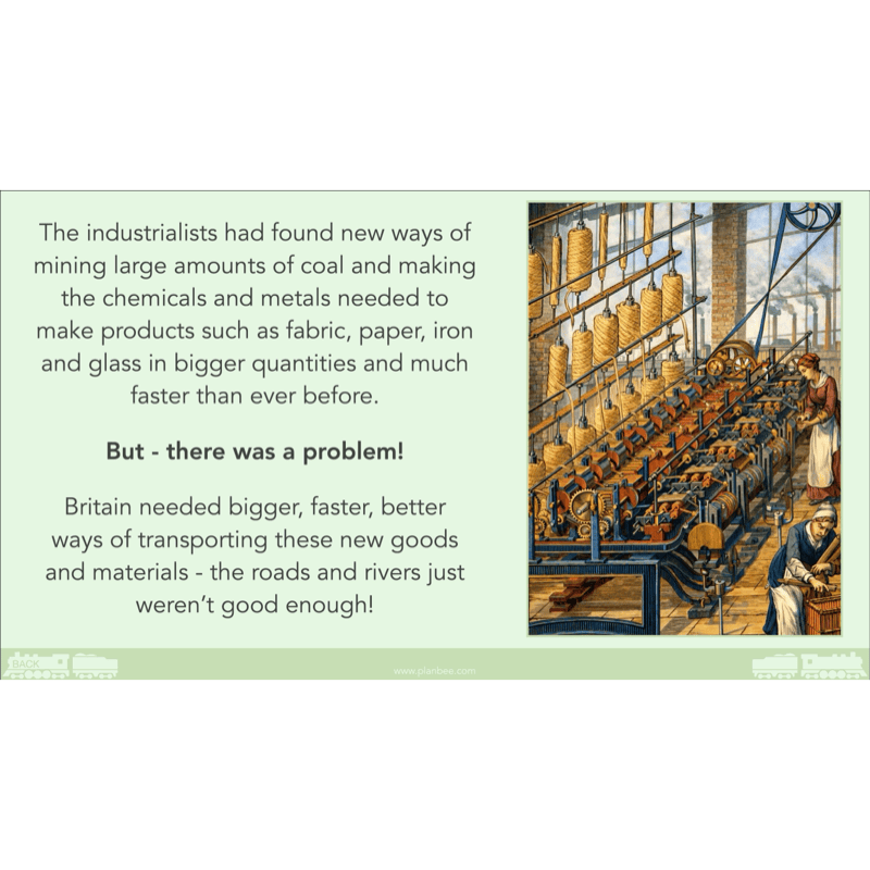 PlanBee The Railway Revolution: Industrial Revolution KS2 PlanBee