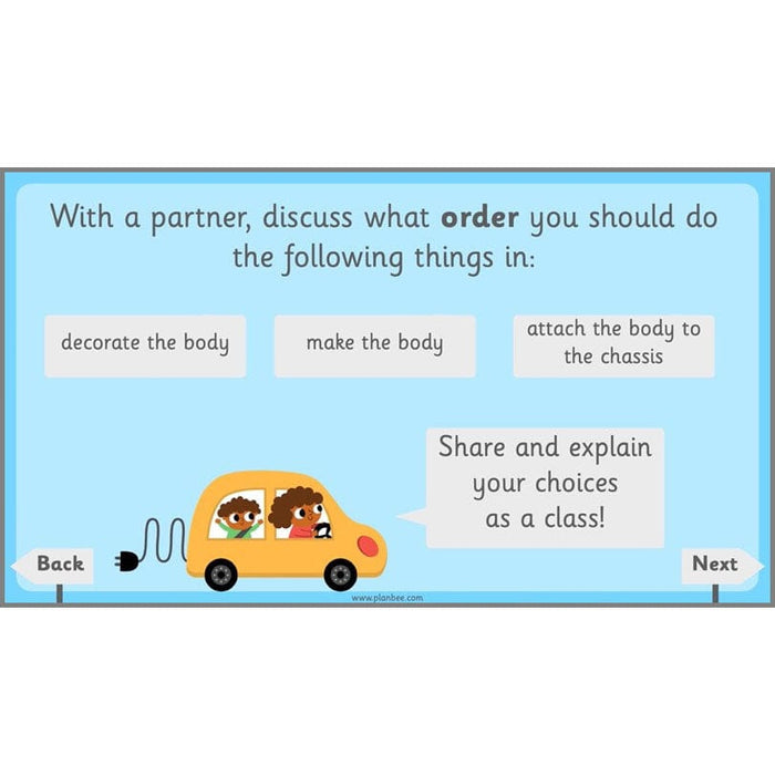 PlanBee Moving Vehicles KS1 Year 2 DT Lesson Planning by PlanBee