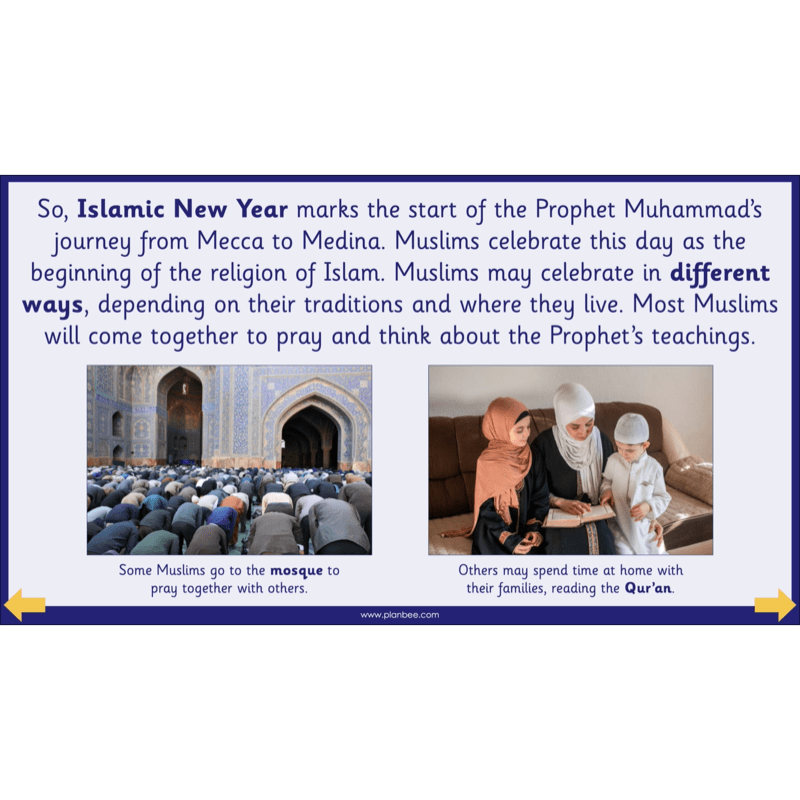PlanBee What do Muslims celebrate? KS1 Islamic Festival Lessons