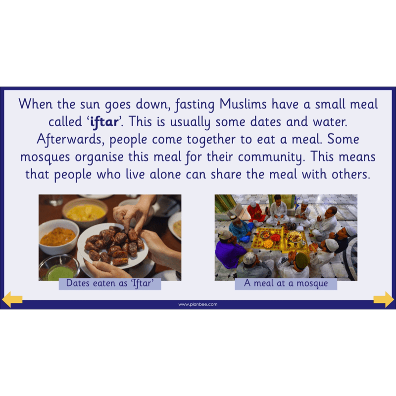 PlanBee What do Muslims celebrate? KS1 Islamic Festival Lessons