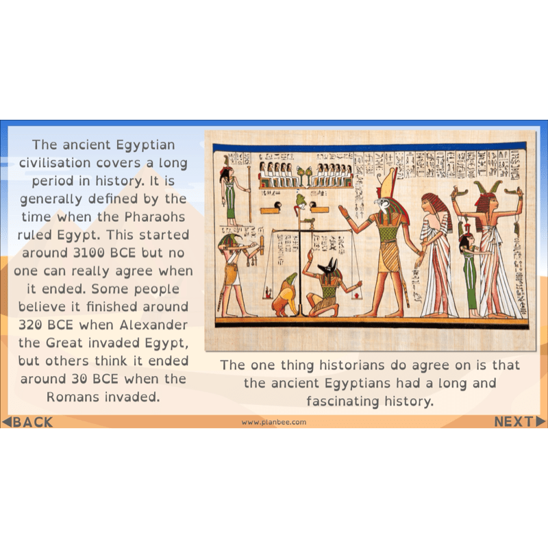 PlanBee Who were the Ancient Egyptians? KS2 History Lesson Pack