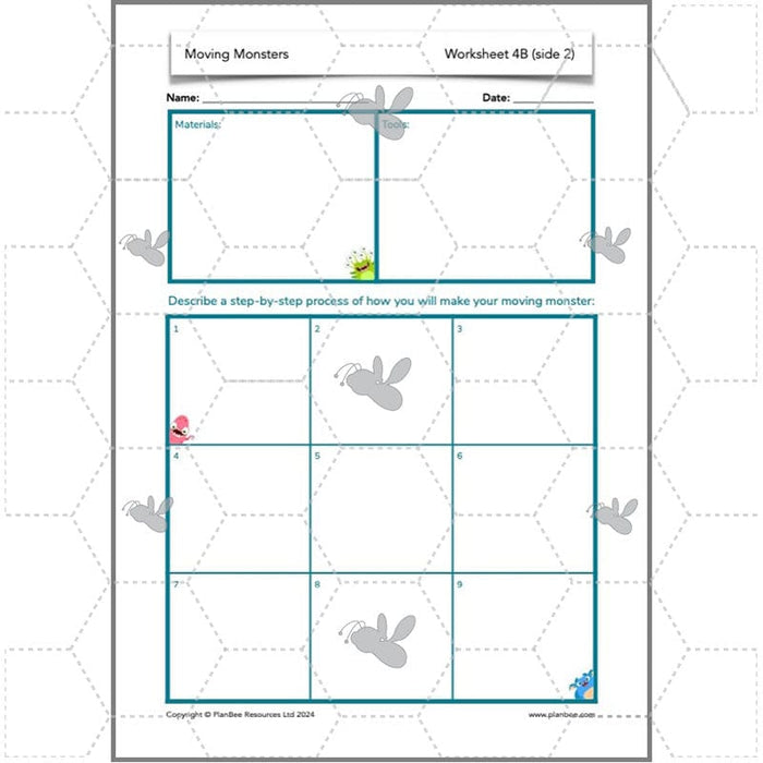 PlanBee Moving Monsters Year 3 KS2 Pneumatics Lessons by PlanBee