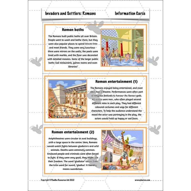 PlanBee Roman Invasion of Britain KS2 Invaders and Settlers | PlanBee
