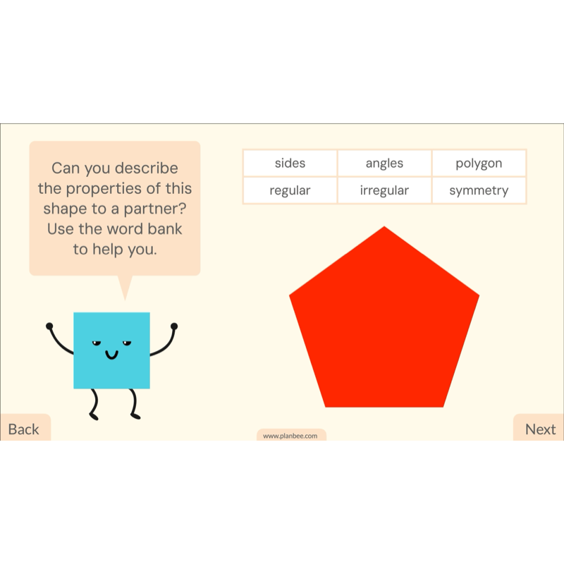 PlanBee 2D Shapes Year 3 Maths Lesson Pack by PlanBee