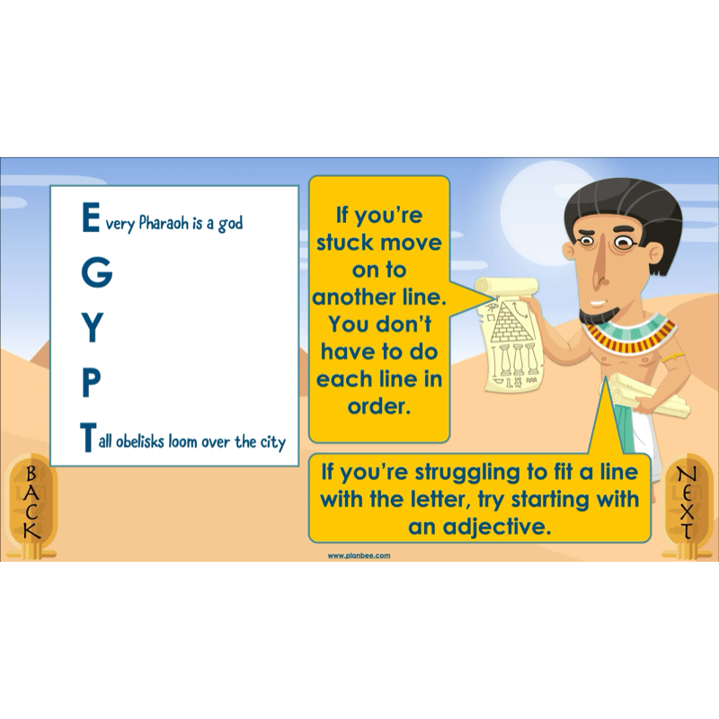 PlanBee Ancient Egyptian Poetry | KS2 English Pack