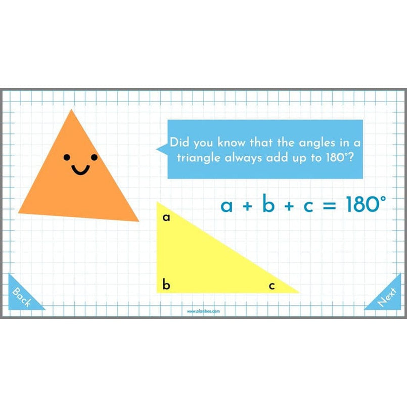 Year 5 Angles and Triangles Maths Lessons by PlanBee