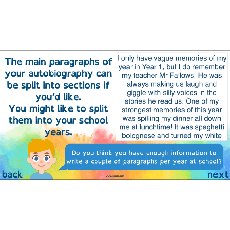 PlanBee Autobiography KS2 English Planning and Resources