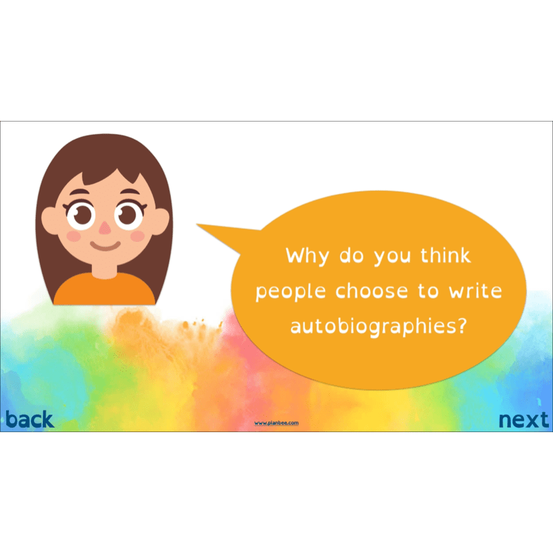 PlanBee Autobiography KS2 English Planning and Resources