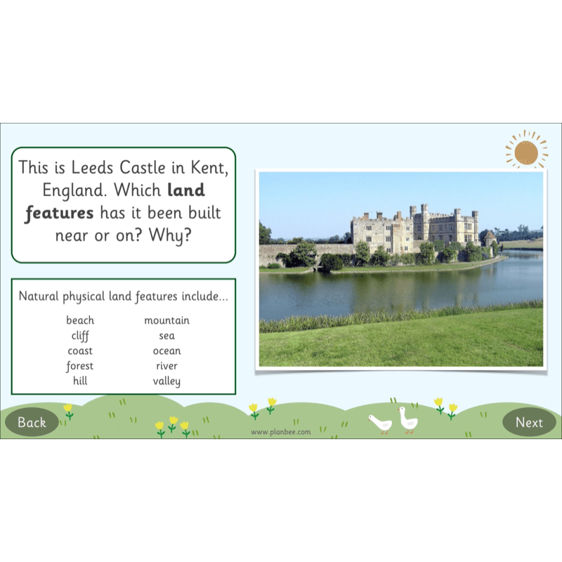 PlanBee Castles KS1 Geography Lesson Planning and Resources