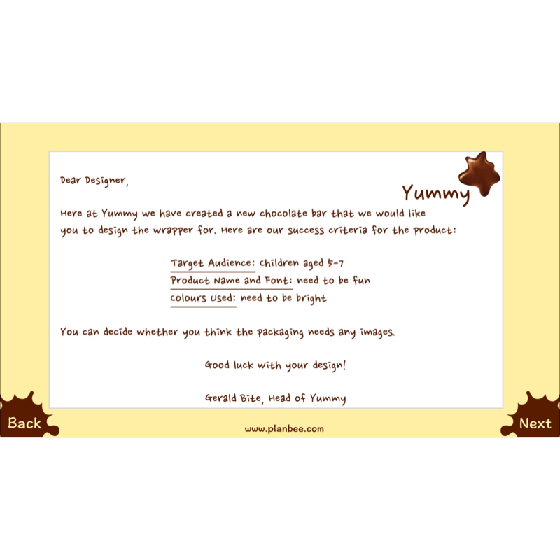 PlanBee Chocolate Packaging | KS2 DT lessons