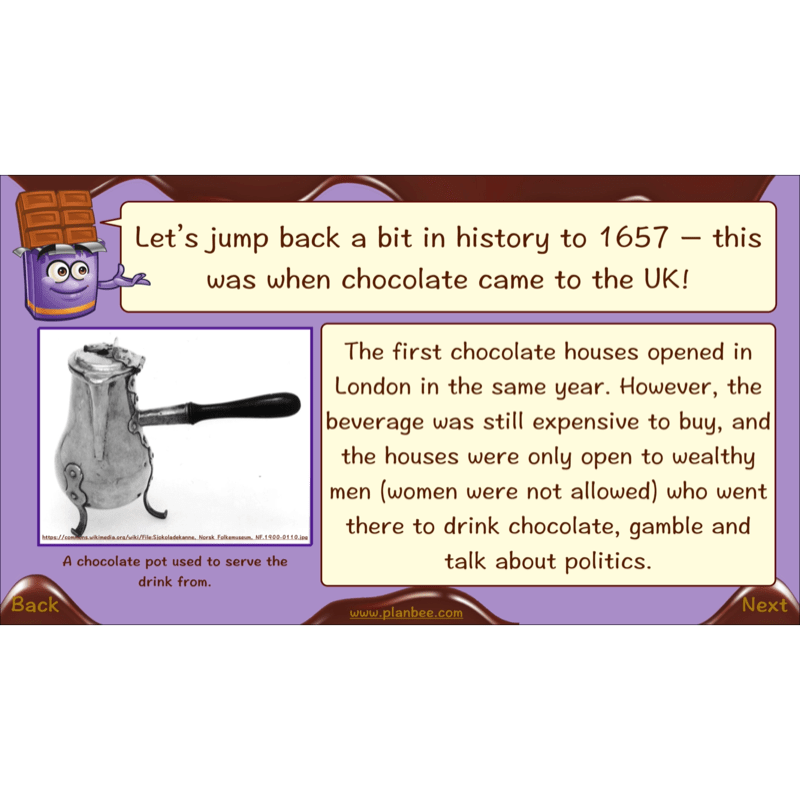 PlanBee Chocolate Topic KS2 Enrichment Lesson Pack