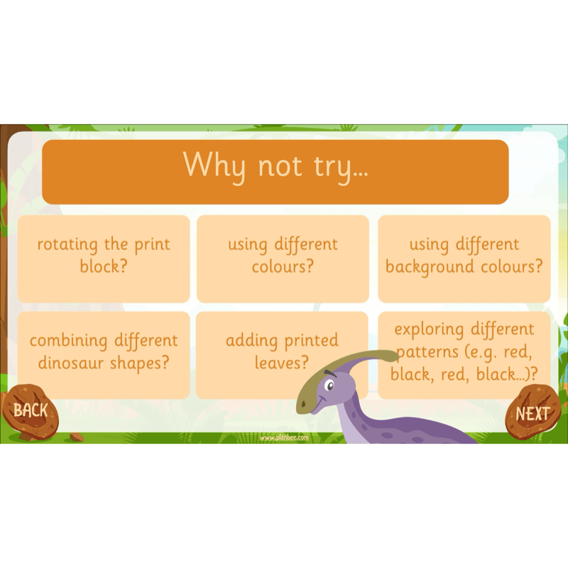 PlanBee Dinosaurs KS1 Topic Enrichment Lesson Pack