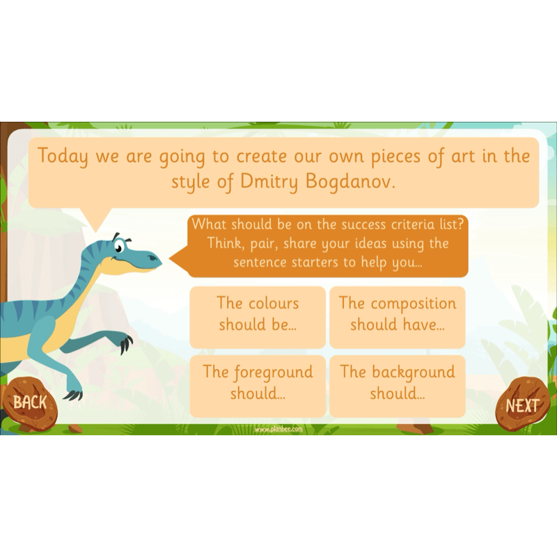 PlanBee Dinosaurs KS1 Topic Enrichment Lesson Pack