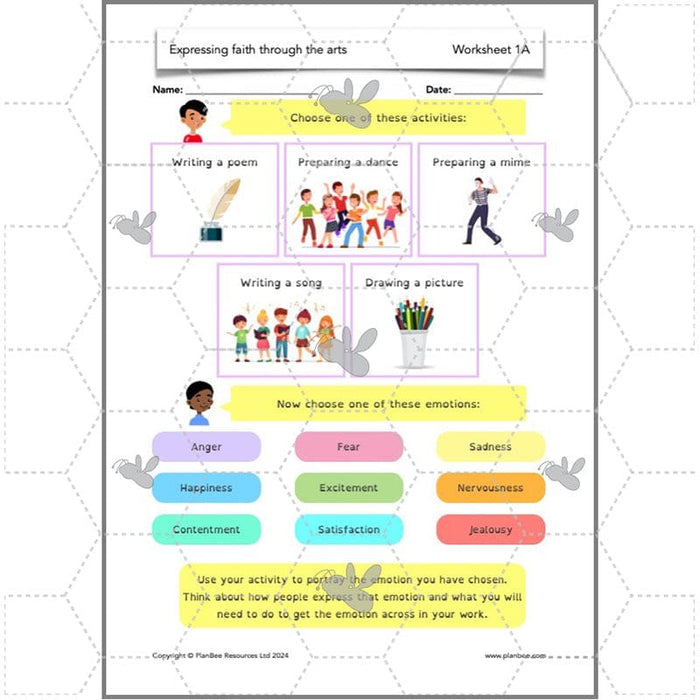 PlanBee Expressing Faith through the Arts KS2 RE lessons by PlanBee