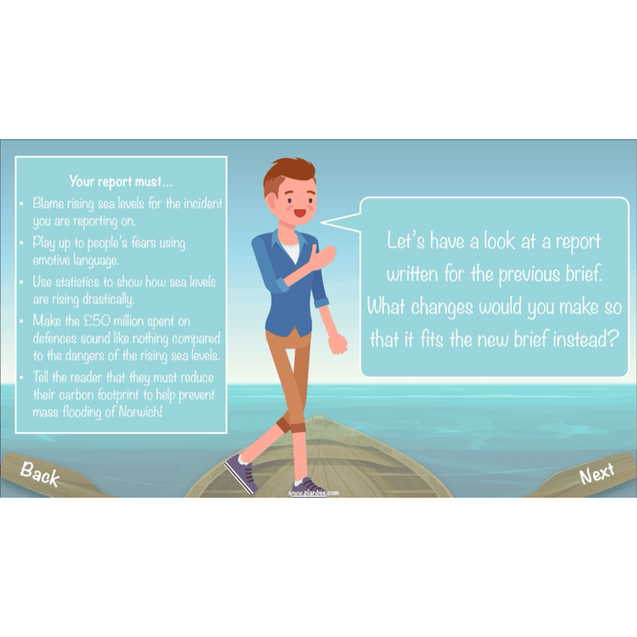 PlanBee Floodland: Newspaper Reports KS2 | Year 6 English Pack