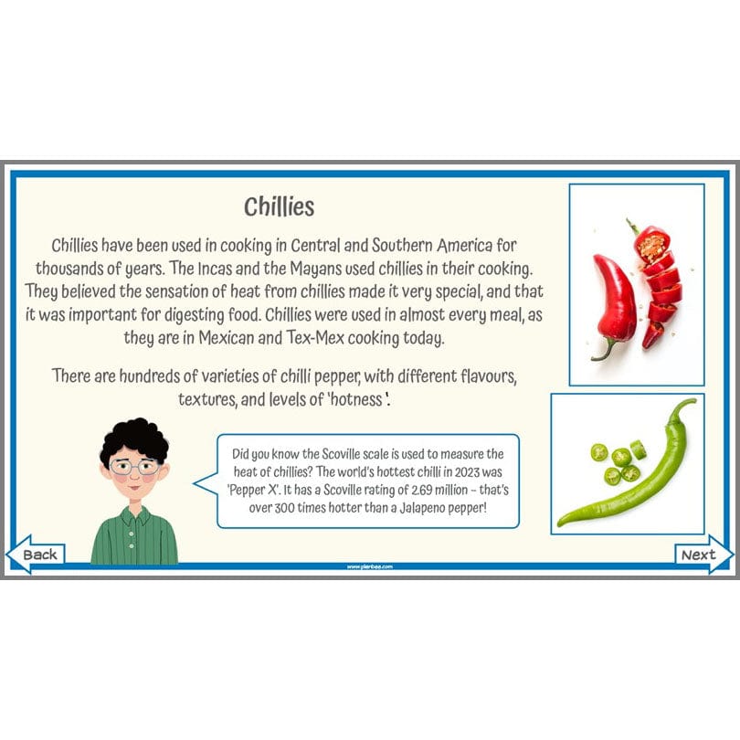 PlanBee Food of the USA KS2 DT Cookery Lessons by PlanBee