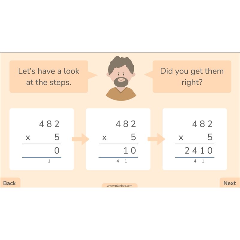 PlanBee Formal Multiplication Year 5 Maths Lessons by PlanBee