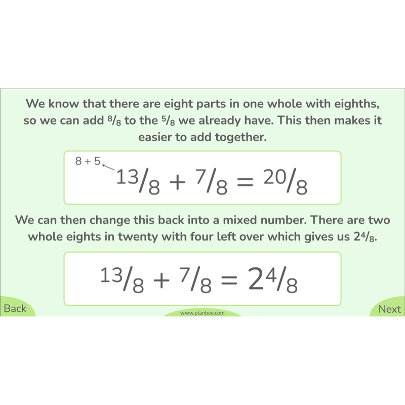 PlanBee Fractions in Action: Year 3 Fractions Planning by PlanBee
