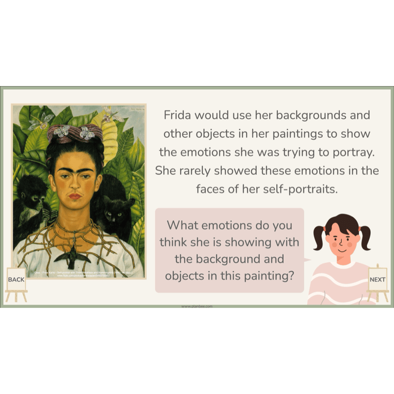 PlanBee KS2 Frida Kahlo for Kids Art Lesson Pack by PlanBee