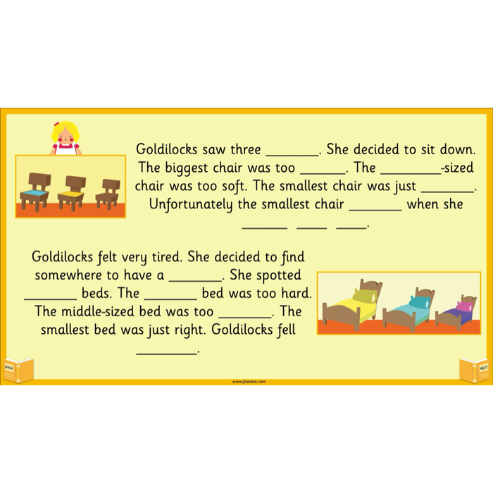 PlanBee Traditional Tales: Goldilocks | KS1 English Pack